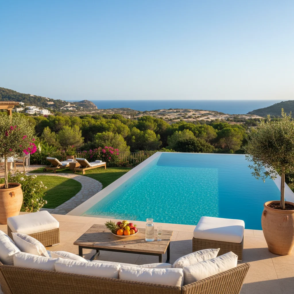 Instalación de piscinas en una terraza mediterránea en Guardamar del Segura, Costa Blanca