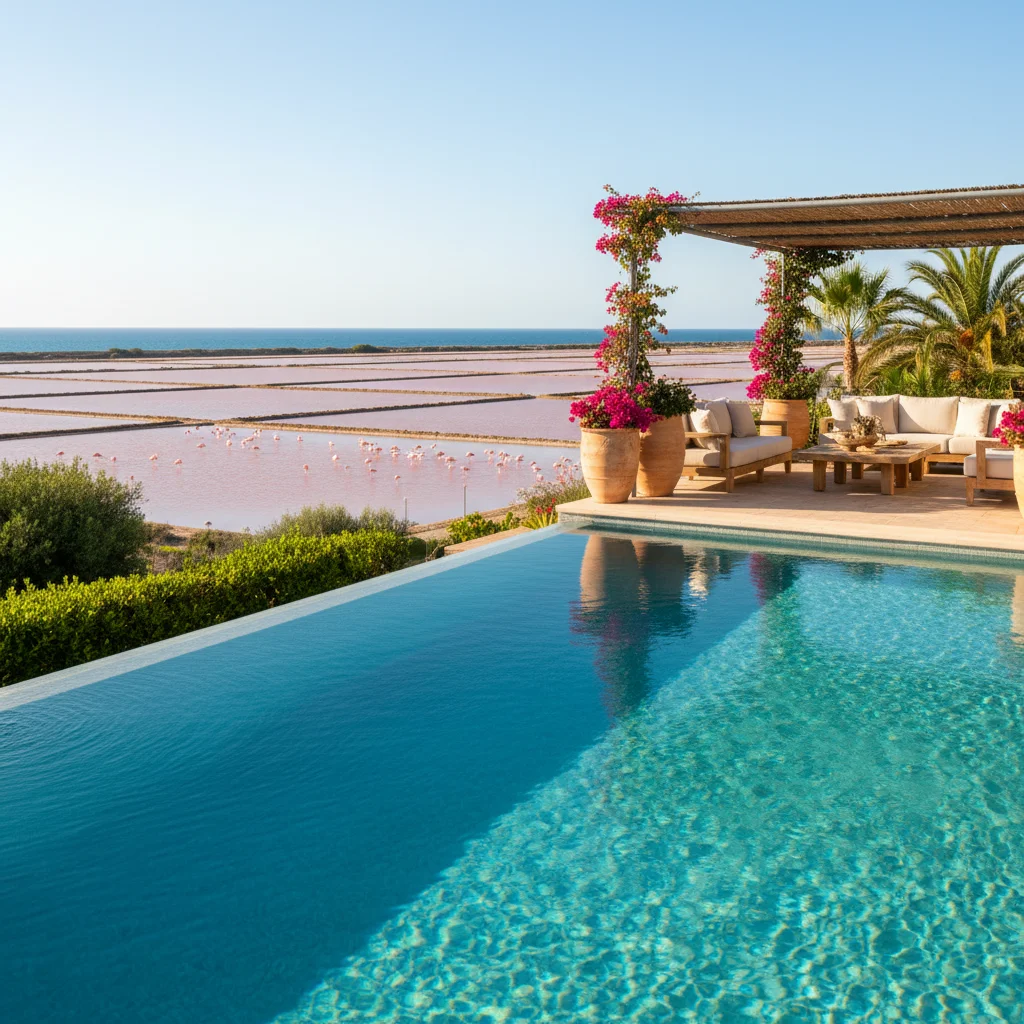 Instalación de piscinas en una terraza mediterránea en Santa Pola, Costa Blanca