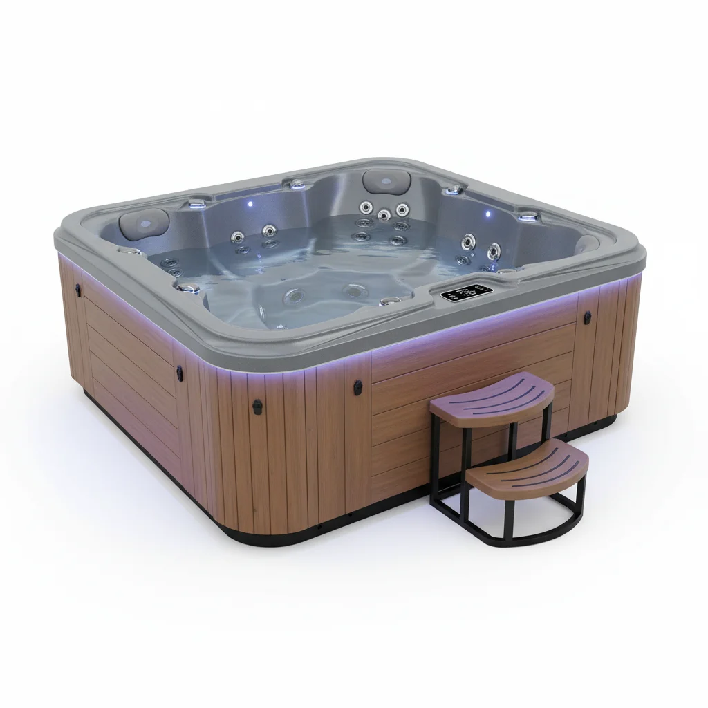 Premium 6-Person Hot Tub with Hydrotherapy Jets by Lay-Z-Spa