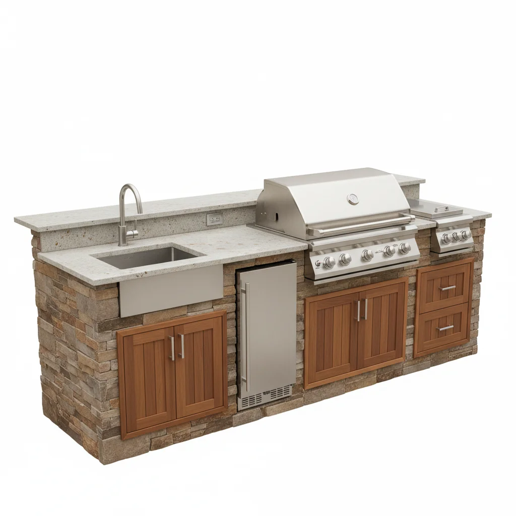 Full Outdoor Kitchen Suite by Custom