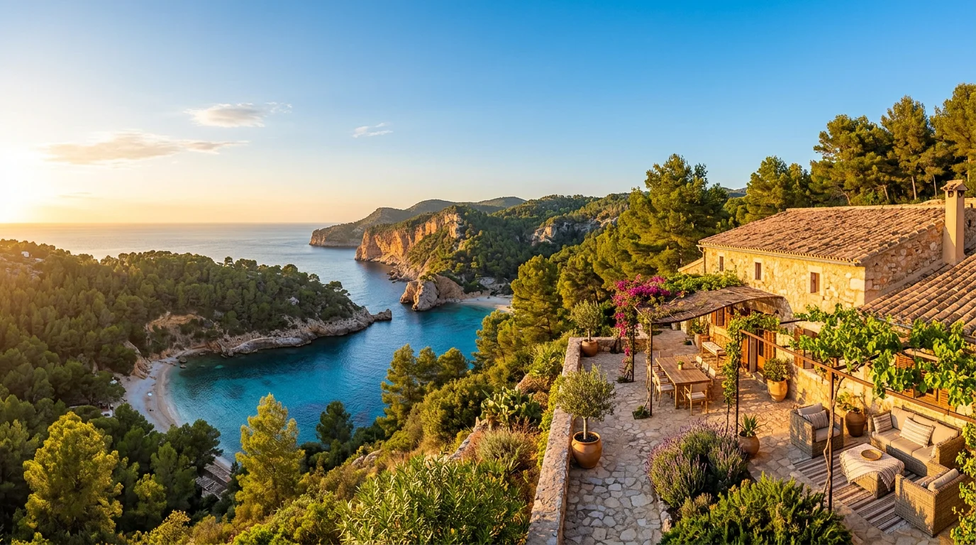 Outdoor living terrace with gas bbqs in Benissa, Costa Blanca, Spain