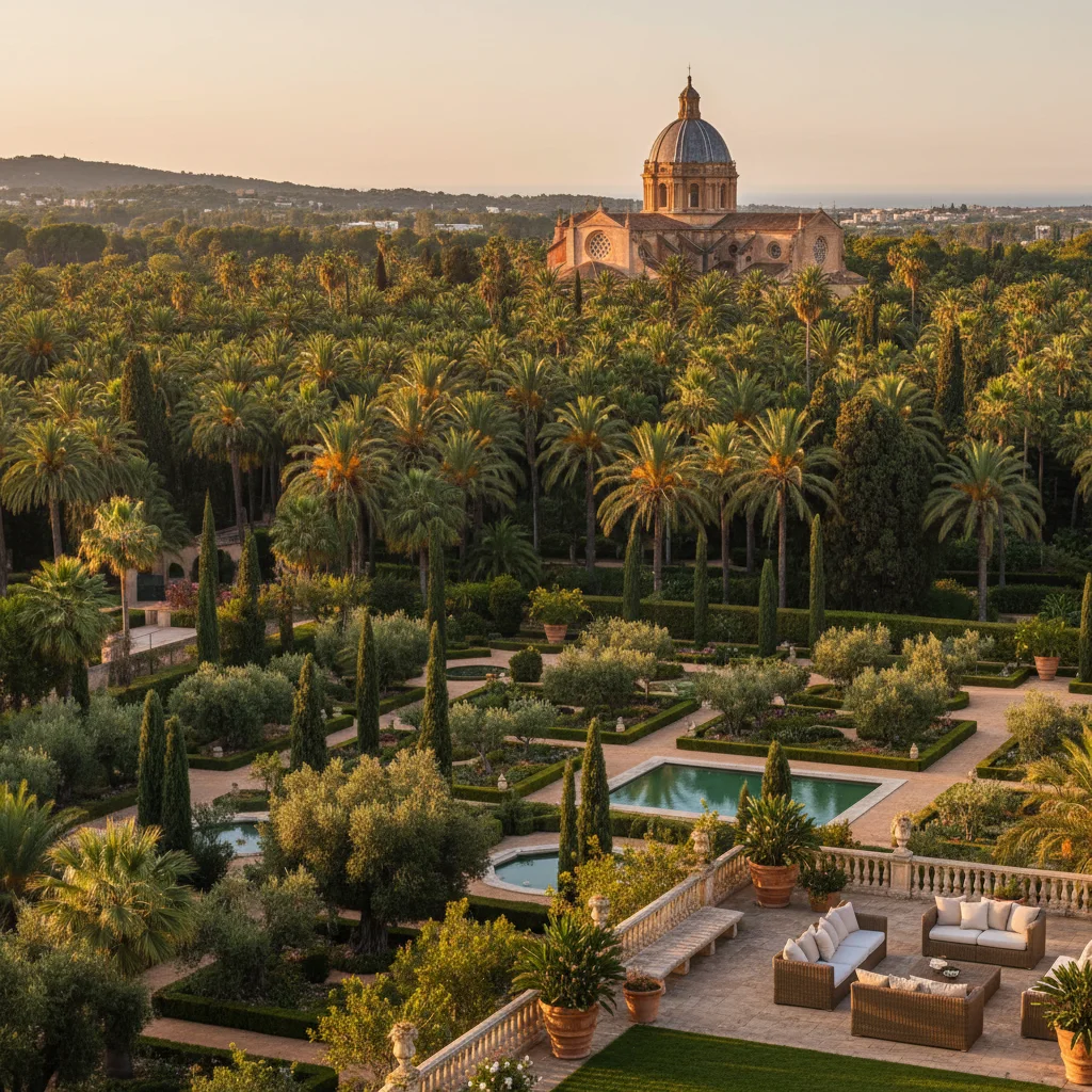 Outdoor living terrace with kamado bbqs in Elche, Costa Blanca, Spain
