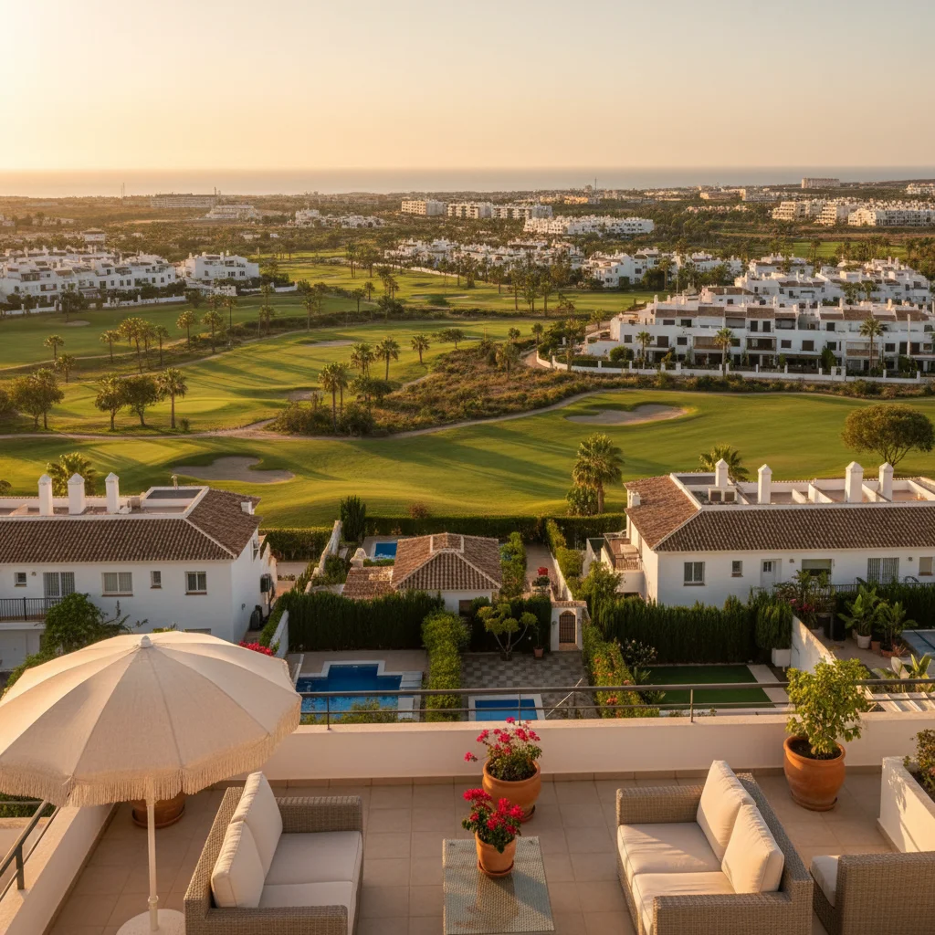 Outdoor living terrace with pizza ovens in Orihuela Costa, Costa Blanca, Spain