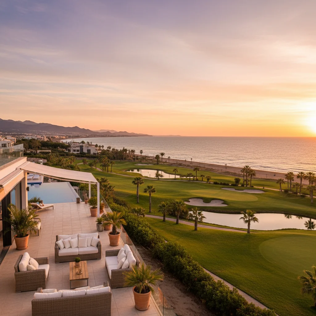 Außenwohnterrasse mit Außenküchen in Pilar de la Horadada, Costa Blanca, Spanien