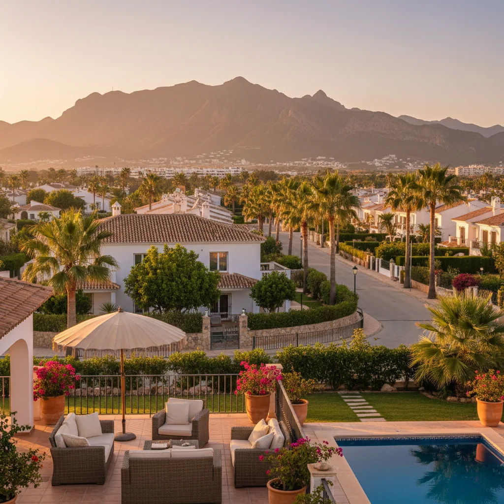 Outdoor living terrace with pizza ovens in San Fulgencio, Costa Blanca, Spain